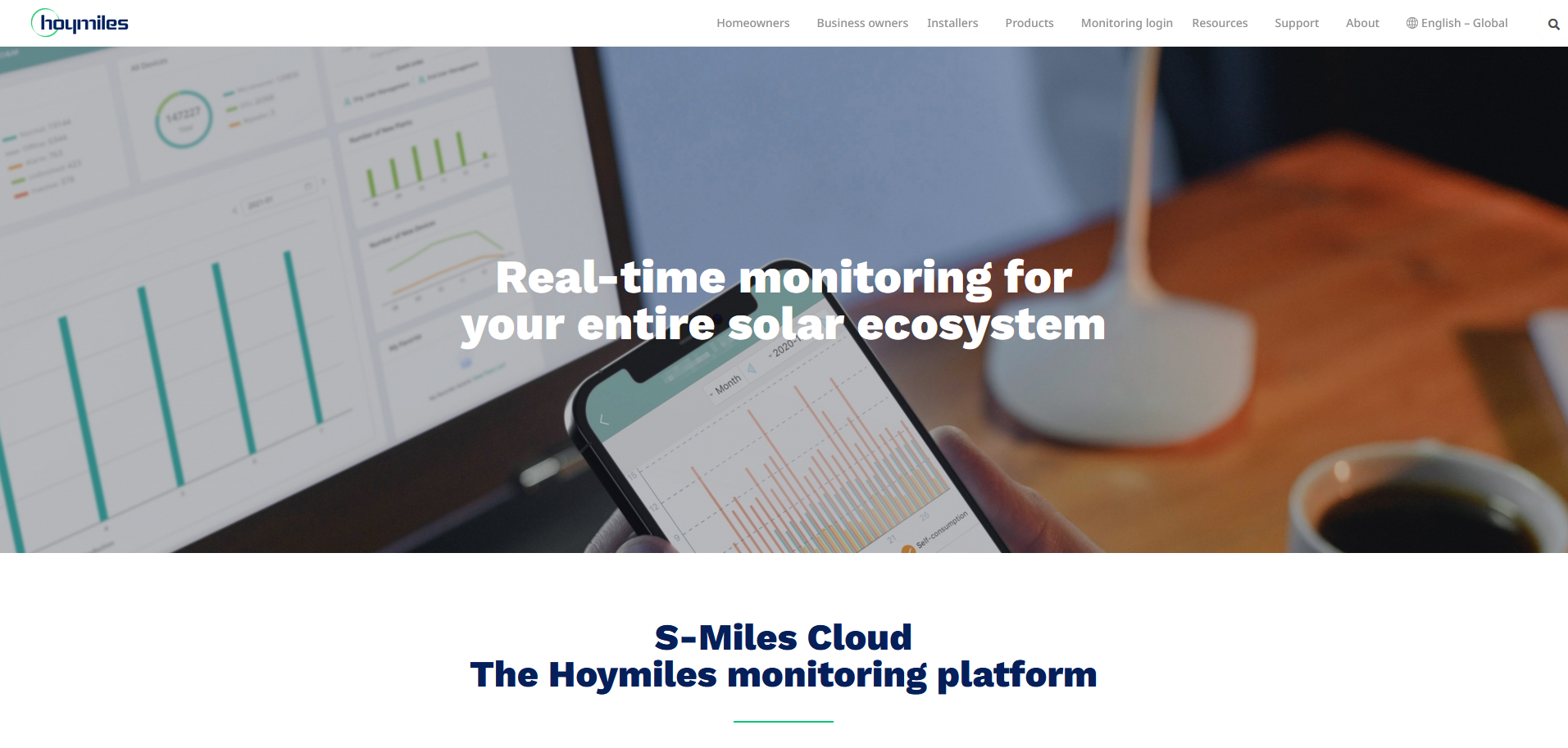 Hoymiles cloud monitoring platform