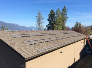 Rooftop solar panel mounts